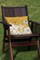 Yellow Modern Flowers Decorative Spring Indoor/Outdoor Pillow Cover (set of 2)